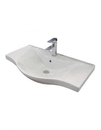 Set mobilier baie GN1871 cu lavoar alb si baza cu sertar [3]