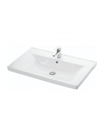 Set baie suspendat GN0541 - Baza alba lucioasa cu lavoar ceramic [4]
