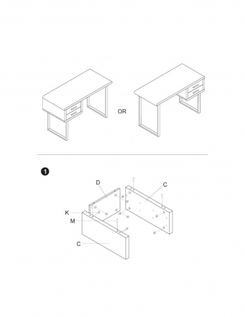 Birou HM B30 Alb [13]