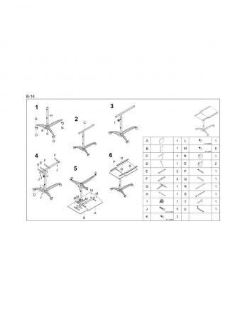 Birou Laptop HM B14 Negru cu Suport Reglabil [3]