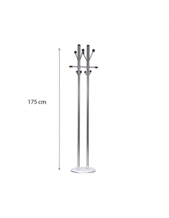 Cuier cromat SL CR812 cu 10 agatoare, un cuier de hol elegant si stabil [3]