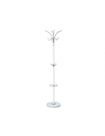 Hol - Cuier SL LC05 alb cu structura metalica si baza din ceramica