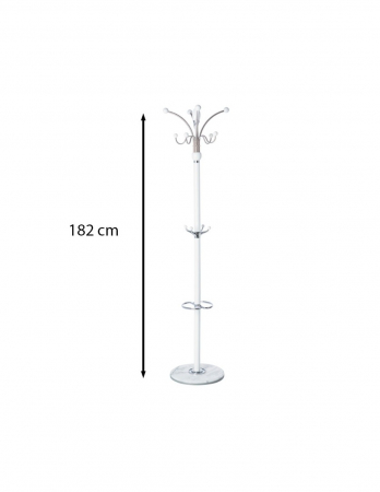 Cuier SL LC05 alb cu structura metalica si baza din ceramica [2]