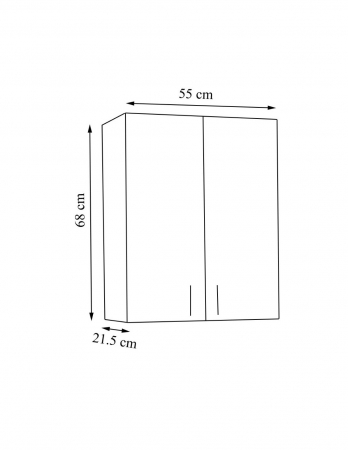 Dulap baie Proxi 55 x 68 cm [2]