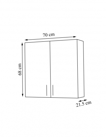 Dulap baie Roma 70 x 68 cm [3]