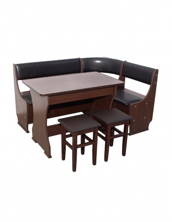 Grup coltar bucatarie Mioara wenge cu masa si taburete [2]