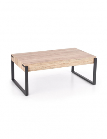 Masa de cafea HM Capri Stejar San Remo cu structura metalica neagra [1]