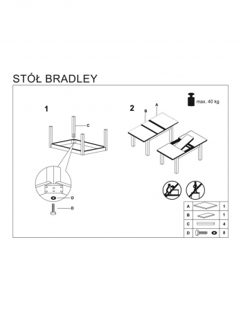 Masa extensibila HM Bradley alb stejar lefkas [3]
