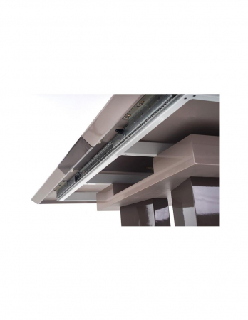 Masa extensibila gri cu baza din inox [6]