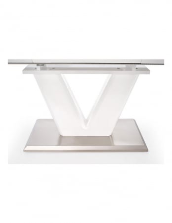 Masa extensibila alba HM Mistral cu baza din inox [9]