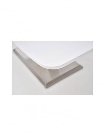 Masa extensibila alba HM Mistral cu baza din inox [1]
