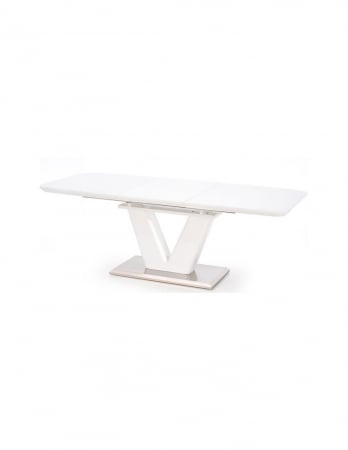 Masa extensibila alba HM Mistral cu baza din inox [2]