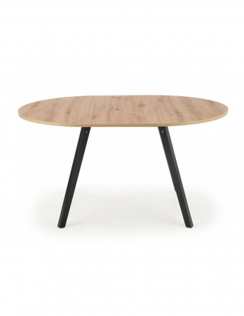 Mese living - Masa extensibila Ruben cu blat stejar si picioare negre