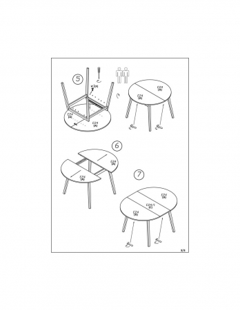 Masa extensibila Ruben cu blat stejar si picioare negre [4]