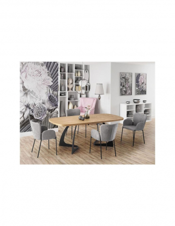 Masa extensibila HM Veldon stejar/negru [4]