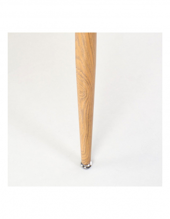 Masa living HM Caliber cu blat alb si insertie lemn, picioare stejar [9]