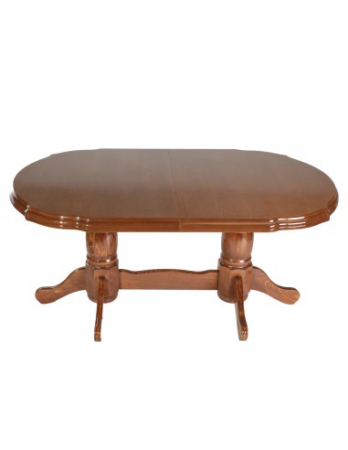 Masa living SB Nork cires extensibila din lemn masiv si MDF cu picioare sculptate [3]