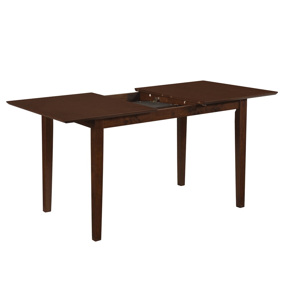 Masa living si bucatarie extensibila Miami, MDF, structura lemn masiv, 6 persoane, 120/150 x 80 x 73.8 cm, nuc [5]