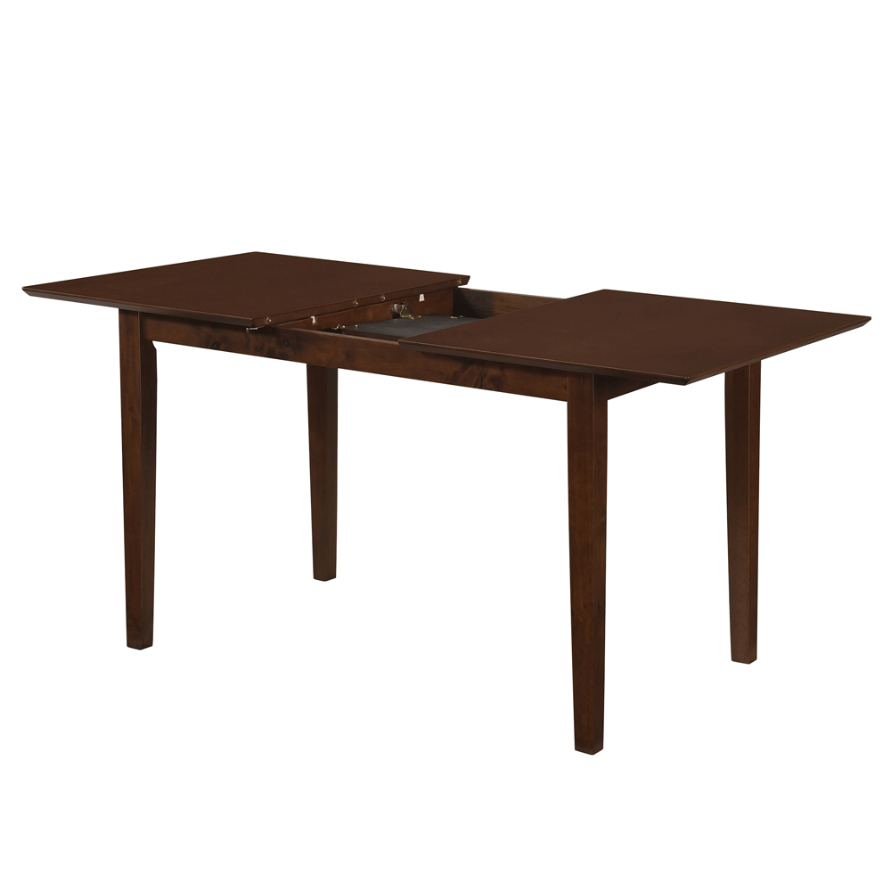 Masa living si bucatarie extensibila Miami, MDF, structura lemn masiv, 6 persoane, 120/150 x 80 x 73.8 cm, nuc [3]