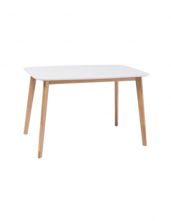Masa living stil scandinav SL Mosso I alba cu picioare din lemn de stejar [0]