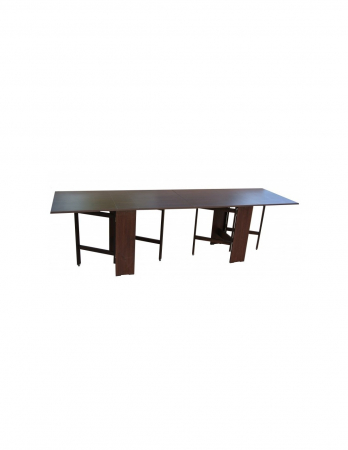 Mese extensibile si pliante - Masa plianta pentru 12 persoane wenge, dimensiuni 274x75 cm