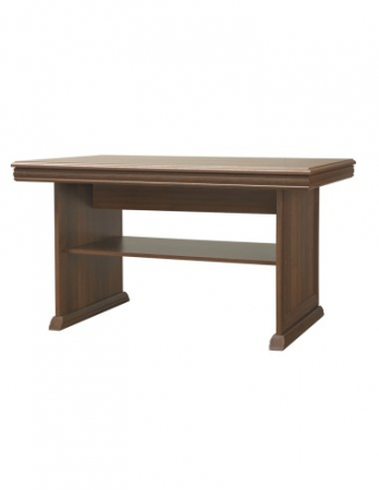 Mese cafea - Masuta de cafea VML2 cu raft si picioare decorative din MDF, finisaj nuc