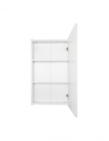 Dulap cu oglinda alba pentru baie, 60 cm, cu polite interioare [1]