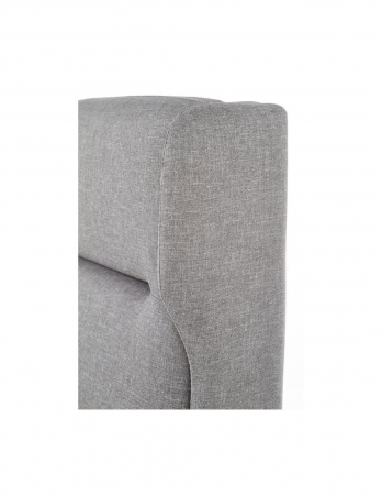 Pat dublu gri HM Santino 160x200 cu tablie inalta [1]