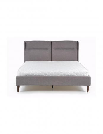 Pat dublu gri HM Santino 160x200 cu tablie inalta [6]