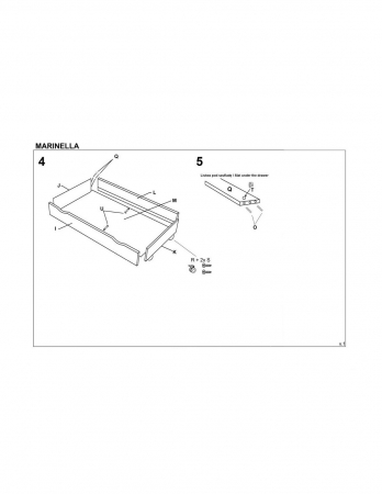 Pat pentru copii cu sertar HM Marinella pin [3]