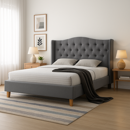 Paturi - Pat SL Aspen 140x200 gri