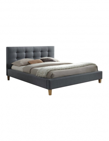 Pat SL Texas gri 160x200 cu tablie capitonata [3]