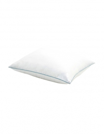 Perne - Perna bumbac alba 70x70 cu margine albastra