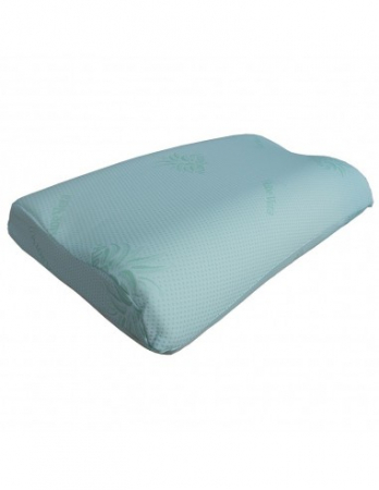 Perna ergonomica Memory Aloe Vera alba cu model subtil [1]