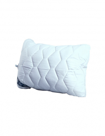 Perne - Perna matlasata alba Superball 50x70 din bumbac cu umplutura antiaglomeranta