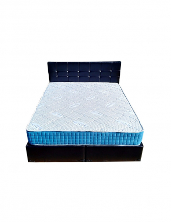 Saltea Latex VIENA 90x200x22 pe cadru de pat negru [2]