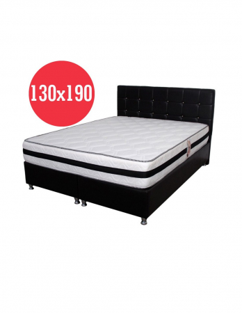 Saltele memory - Saltea Memory Foam Azalee 130x190 cm cu Arcuri si Suprafata Matlasata
