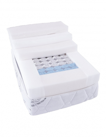 Saltea Neptun Memory Pocket Comfort 180x200 cu husă detaliată și cadru portocaliu [2]