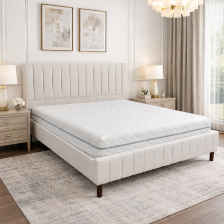 Saltele Hoteliere - Saltea ortopedica Astral Standard Spring 180x200x25 cm, arcuri Bonell, husa detasabila tricot, hipoalergenica, fermitate tare