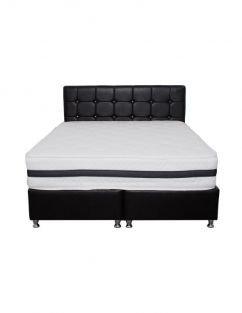 Saltea Superortopedica Tulip 140x200x30 cm cu tetiere negre [2]