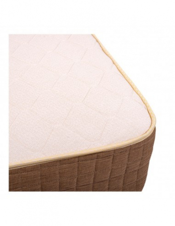 Saltea Superortopedica Lux ROMA 80x200x23 cm albă cu margini maro [1]