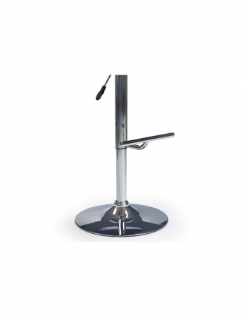 Scaun de bar HM H44 crem cu spatar curbat si baza cromata [3]