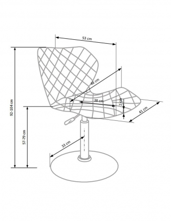 Scaun de bar HM Matrix 2 alb-gri cu spatar matlasat si baza cromata [5]