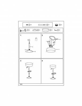 Scaun de bar SL A042 negru cu sezut din piele ecologica si baza cromata [2]