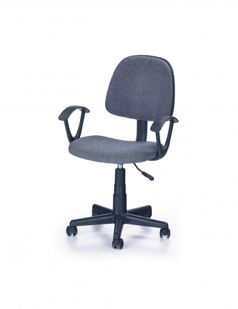Scaun de birou pentru copii Darian Bis gri, cu spatar ergonomic si baza cu roti [1]