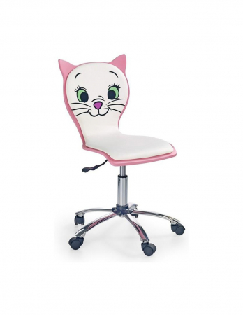 Scaune birou copii - Scaun de birou pentru copii cu design Kitty, reglabil pe inaltime