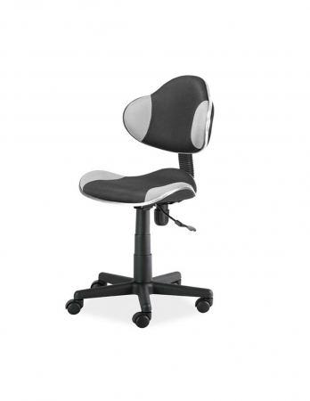 Scaun birou copii mesh SL QG2 gri-negru, vedere laterală [1]