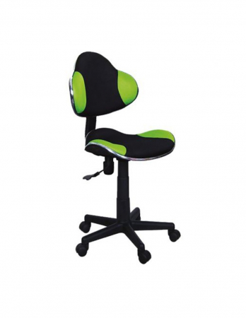 Scaune birou copii - Scaun birou copii SL QG2 verde negru cu spatar ergonomic si baza cu roti