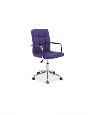 Scaune - Scaun de birou pentru copii SL Q022, mov, cu picioare cromate si rotile