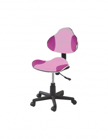 Scaun birou copii SL QG2 roz, cu spatar si sezut ergonomic din stofa [1]